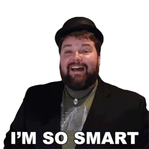 Im So Smart Brian Hull Sticker - Im So Smart Brian Hull Im A Smart Person Stickers