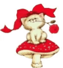 Cat Red GIF - Cat Red Rose GIFs