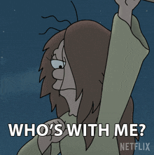 Who'S With Me Mop Girl GIF - Who'S With Me Mop Girl Disenchantment GIFs