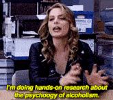 Alcoholism Psychology GIF - Alcoholism Psychology Britta-perry GIFs
