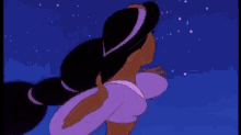 jasmine aladdin hairflip princess happy