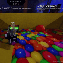 a video game that says setup generators on the bottom