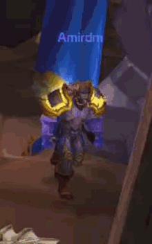 a screenshot of a video game with a character named amirdim