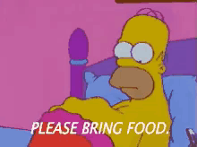 Please Bring Food. GIF - Bring Food Please Bring Food Homer Simpson GIFs