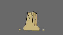 a cartoon drawing of a building with the letter a on it