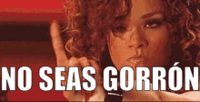 Rihanna Negando Con El Dedo, No Seas Gorrón GIF - Gorron Dedo Rihanna GIFs