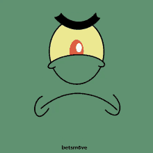 a cartoon drawing of plankton from spongebob
