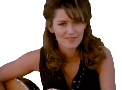 Playing Guitar Shania Twain Sticker - Playing Guitar Shania Twain Whose Bed Have Your Boots Been Under Song Stickers