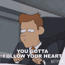 You Gotta Follow Your Heart Brett Hand GIF - You Gotta Follow Your Heart Brett Hand Inside Job GIFs