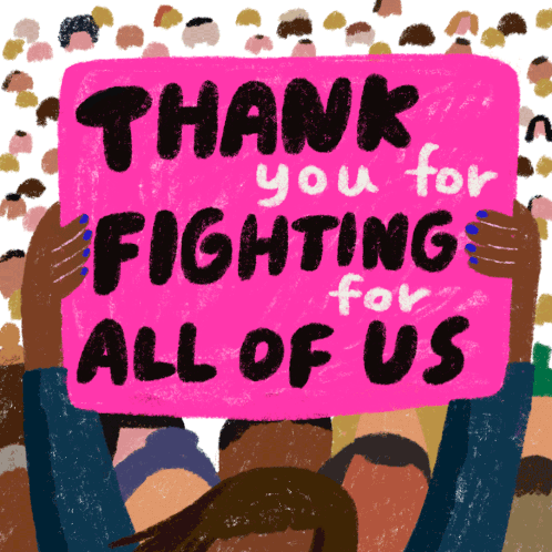 Heyheysu Thank You For Fighting For All Of Us Sticker - Heyheysu Thank You For Fighting For All Of Us Thank You Stickers