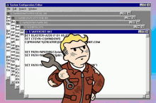 Fallout Windows98 GIF - Fallout Windows98 Vault Boy GIFs