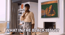 What In The Black Jesus Stunned GIF - What In The Black Jesus Stunned Shocked GIFs