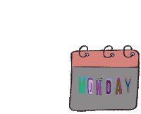 Days Monday Sticker - Days Monday Tuesday Stickers