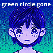 Omori Kel Kel Sad GIF - Omori Kel Kel Sad Green Circle Gone GIFs