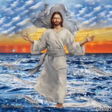 jesus walking water holy walking on water