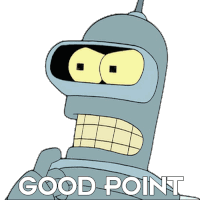 Good Point Bender Sticker - Good Point Bender Futurama Stickers