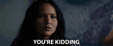Youre Kidding Jennifer Lawrence GIF - Youre Kidding Jennifer Lawrence Katniss Everdeen GIFs