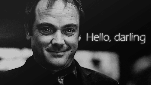 GIF - Supernatural Crowley Hello Darling