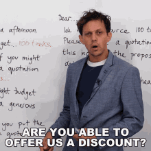 Are You Able To Offer Us A Discount Benjamin GIF - Are You Able To Offer Us A Discount Benjamin Engvid GIFs