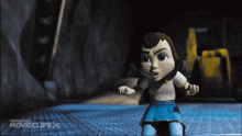 a cartoon character from the movie fandango movieclips is sitting on the floor
