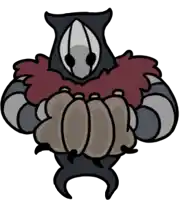 a cartoon drawing of a monster holding a bunch of bags