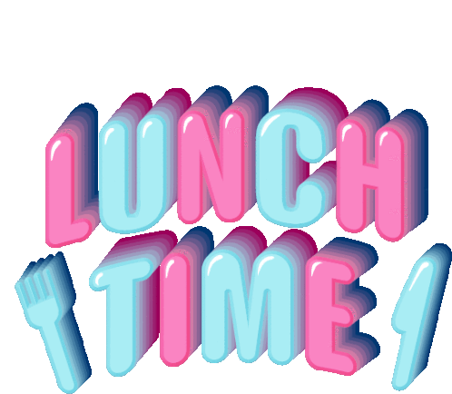 Lunch Time Time To Eat Sticker - Lunch Time Time To Eat Lets Eat Stickers