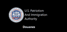 a logo for the u.s. patriotism and immigration authority douanes