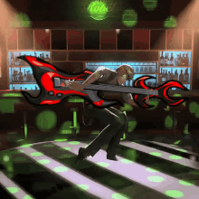 Roberu Guitar Cursed GIF - Roberu Guitar Cursed Dance GIFs