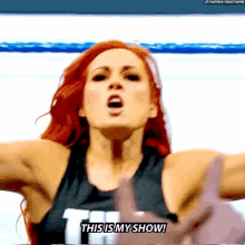 becky lynch this is my show wwe smack down live wrestling