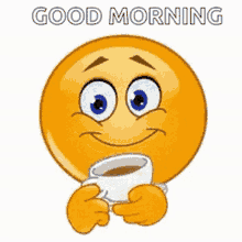 Good Morning Emoji GIF - Good Morning Emoji Coffee GIFs
