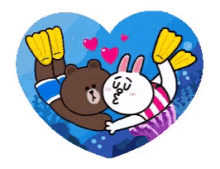 Brown Cony GIF - Brown Cony Love GIFs