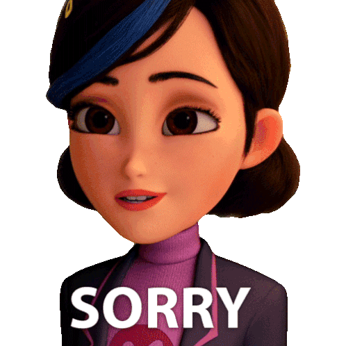 Sorry Claire Nuñez Sticker - Sorry Claire Nuñez Trollhunters Tales Of Arcadia Stickers