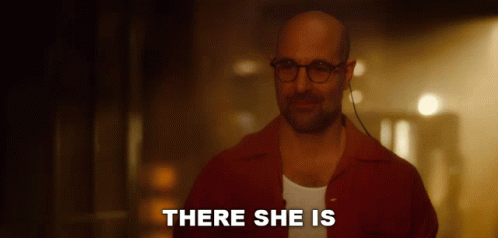 There She Is Sean GIF - There She Is Sean Stanley Tucci GIFs