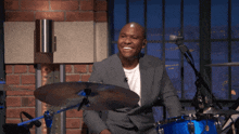 Bryan Carter Late Night With Seth Myers GIF - Bryan Carter Late Night With Seth Myers Drums GIFs
