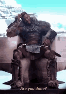 Are You Done Mbaku GIF - Are You Done Mbaku Black Panther GIFs
