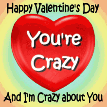 Youre Crazy My Crazy Valentine GIF - Youre Crazy My Crazy Valentine Im Crazy About You GIFs