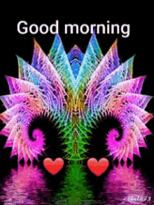 Good Morning Colors GIF - Good Morning Colors Hearts GIFs