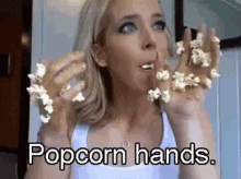 Popcorn Hands GIF - Popcornhands Popcornday Popcorn GIFs