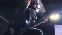 Strumming The Bass Guitar Adam Shoji GIF - Strumming The Bass Guitar Adam Shoji Seaway GIFs