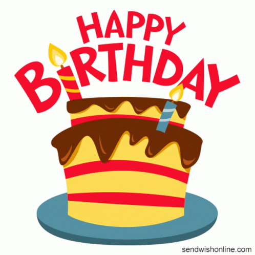 Happy Birthday Gif with Cupcake and Sparkler | GreetingsGif.com for  Animated Gifs