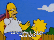 Homer Simpson Buy Your Rock GIF