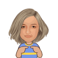 a cartoon of a girl with the word sorr on her head