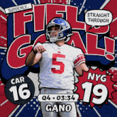 New York Giants (19) Vs. Carolina Panthers (16) Fourth Quarter GIF - Nfl National Football League Football League GIFs