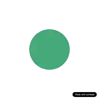 a green and white circle with the words made with lottielab at the bottom