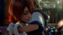 Sora Hugging Kairi Kingdom Hearts 1 GIF
