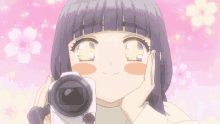 cardcaptor sakura clear card tomoyo daidouji anime flower smile