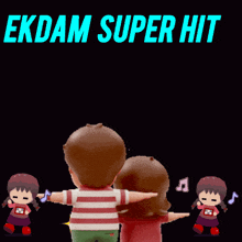 a poster that says " ekdam super hit and top class singing always " on it
