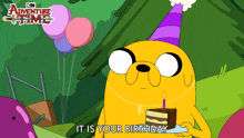 It Is Your Birthday Jake The Dog GIF - It Is Your Birthday Jake The Dog Adventure Time GIFs