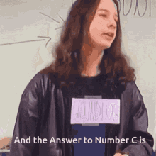 Number C The Answer To Number C Is GIF - Number C The Answer To Number C Is GIFs