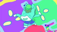 a gif from giffun.com shows a colorful cartoon character